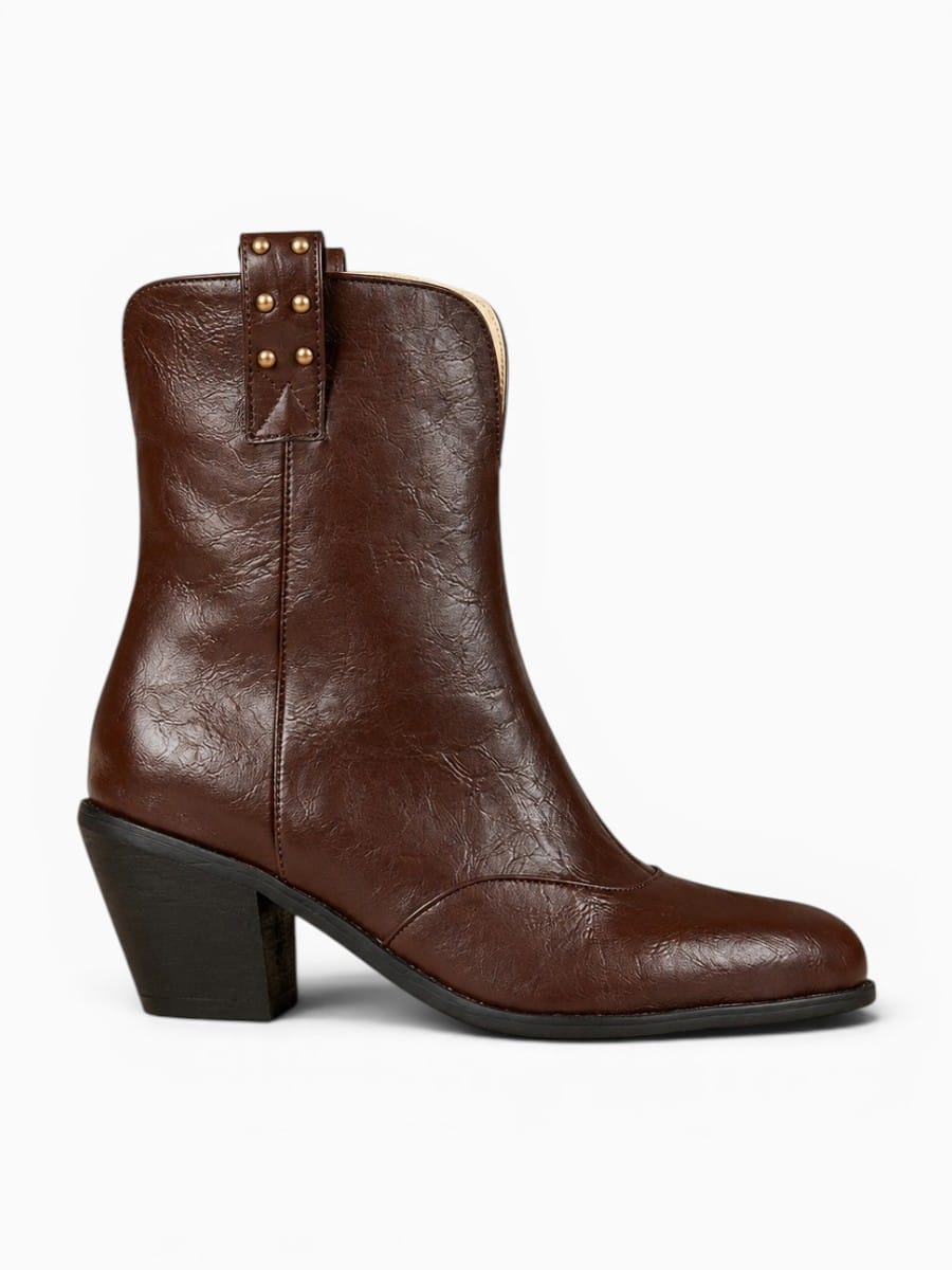 Amara Shoes Western Heel Chelsea Boots