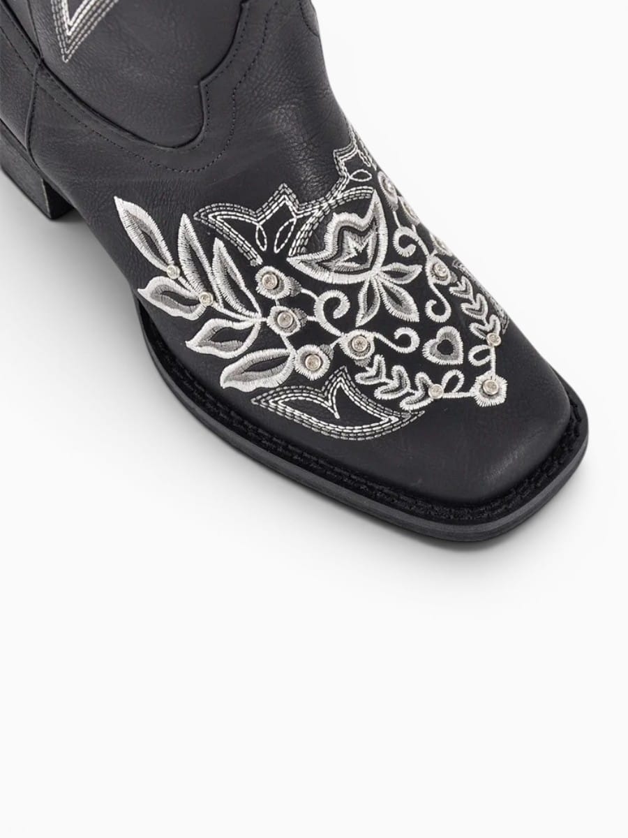 Amara Shoes Women Western Embroidered Knee High Boots