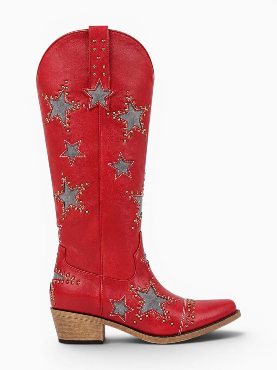 Amara Shoes Womens Western Cowgirl Boots Pointed Toe Zipper