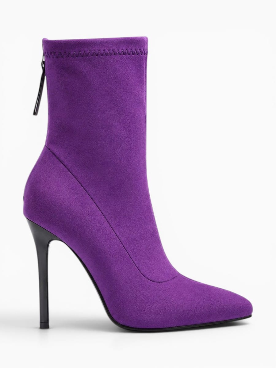 Amara Shoes Pointed Toe Stiletto Ankle Boots