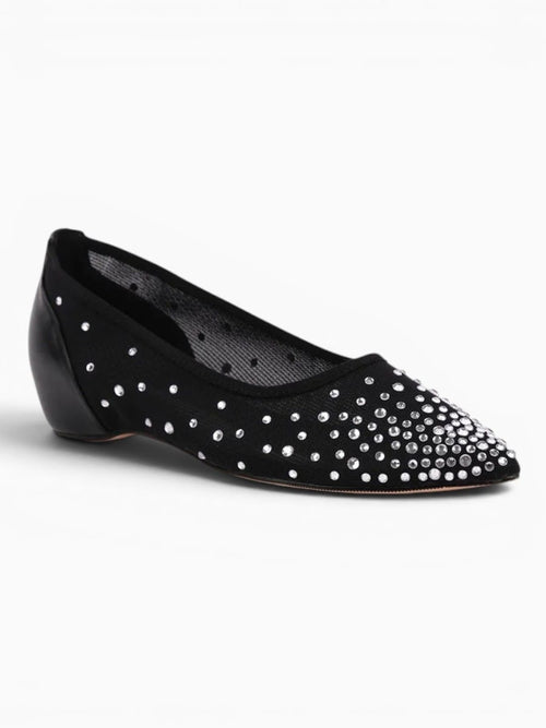 Amara Shoes Crystal Mesh Ballet Flats
